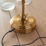 Burley Portable Table Lamp Base | Aged Brass