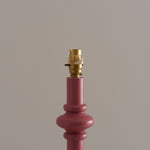 Carnaby Spindle Floor Lamp Base | Pink Clay