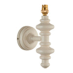 Carnaby Spindle Wall Light Fitting | Almond White