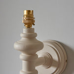 Carnaby Spindle Wall Light Fitting | Almond White