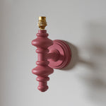 Carnaby Spindle Wall Light Fitting | Pink Clay