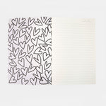 A5 Softcover Stripe Notebook | Orange & Pink