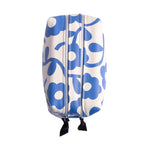 Blue Floral Double Zip Wash Bag