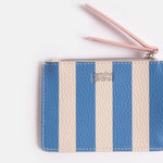 Blue Stripe Short Patch Purse