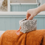 Mono Outline Hearts Cube Cosmetic Bag | Mini