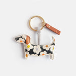 Multi Flower Sausage Dog Keyring