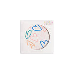 Multi Outline Hearts Square Pocket Mirror
