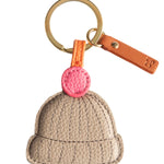 Pom Pom Beanie Hat Keyring