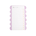 Scallop Edge List Pad | The List | Lilac