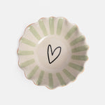 Scalloped Hearts Bowl | Orange | 16cm