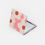 Square Floral Pocket Mirror | Pink