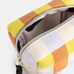 Ultra Mini Cube Cosmetic Bag | Multi Check