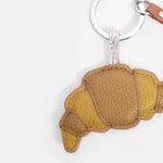 Vegan Leather Croissant Keyring