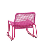 Outdoor Sassano Lounge Chair with Footstool | Pink