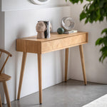 Milano Chevron 2 Drawer Console Table | Oak