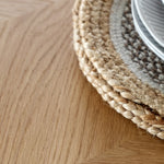 Milano Chevron Extending Dining Table | Oak