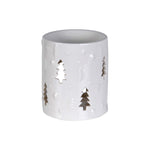 Christmas Tree Cut-Out Wax Melter | White Ceramic | 11cm