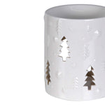 Christmas Tree Cut-Out Wax Melter | White Ceramic | 11cm