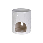 Christmas Tree Cut-Out Wax Melter | White Ceramic | 11cm