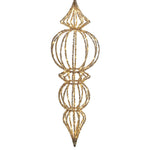 Hanging LED Finial Christmas Tree Decoration | Gold | 83cm