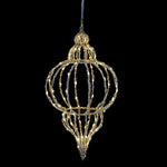 Hanging LED Finial Christmas Tree Decoration | Gold