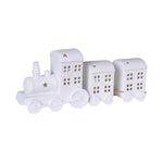 LED Christmas Train Decoration | White Ceramic | 26cm