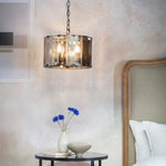 Clooney Bevelled Pendant Light | Slate Grey | Small