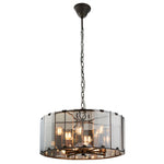 Clooney Bevelled Pendant Light | Slate Grey | Large