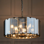Clooney Bevelled Pendant Light | Slate Grey | Large