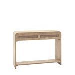 Colonna Fluted 2 Drawer Console Table | Mango Wood