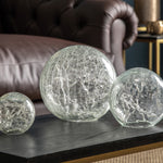 Crackle Globe Lights | Clear | Set of 3