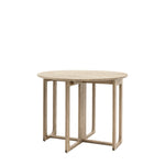 Craft Oak Folding Round Dining Table | Smoked