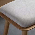 Hatfield Upholstered Bench | Natural Oak