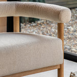 Acera Boucle Curve Sofa | Cream