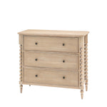 Artisan Bobbin 3 Drawer Chest | Limewashed Oak