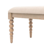 Artisan Bobbin Dining Bench | Limewashed Oak