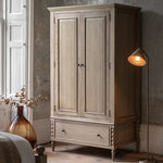 Artisan Bobbin Wardrobe | Limewashed Oak