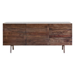 Barcelona 2 Door Marble Top Sideboard | Dark Acacia