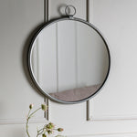 Bayswater Round Mirror | Silver | 70cm