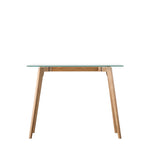 Blair Glass Desk | Natural Oak
