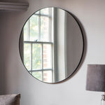Bowie Round Mirror | Black | 80cm