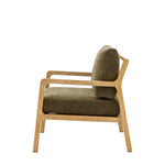 Cortona Retro Armchair | Moss Green