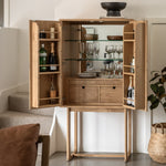 Craft Oak Cocktail Cabinet | Natural