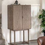 Craft Oak Cocktail Cabinet | Smoked