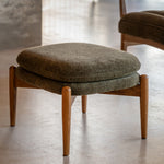 Datsun Boucle Footstool | Green