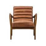 Datsun Mid-Century Leather Armchair | Vintage Brown