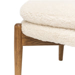 Datsun Sheepskin Footstool | Cream
