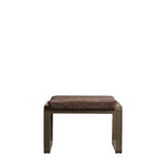 Fabien Upholstered Footstool | Mineral/Gold