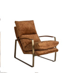 Fabien Upholstered Lounger | Ochre/Gold