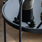 Fawley Handle Side Table | Black